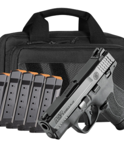 Smith & Wesson M&P Shield Plus Bundle Micro-Compact 9mm, 3.10" Black 6 13rd Mags & Bag