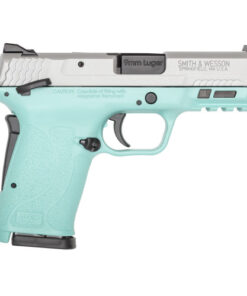 Smith & Wesson M&P9 Shield EZ M2.0 9mm, 3.68" Barrel, Robins Egg Blue Frame, Silver Slide, Manual Safety, 8rd