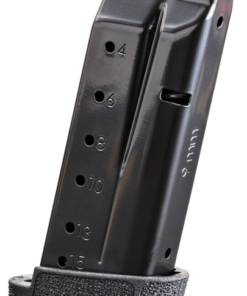 Smith & Wesson Magazine, 9mm, 15rd, Black, Fits Shield Plus/Equalizer