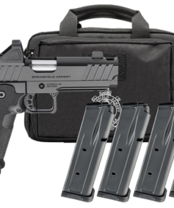 Springfield 1911 DS Prodigy Gear Pac W/Optic 9mm 4.25" Match Grade Bull Barrel, Integrated Compensator/Optic Ready, Black Cerakote Frame, Viridian...