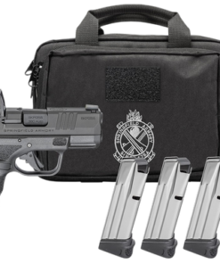 Springfield Armory Hellcat OSP Optic Gear Pac Micro Compact 9mm 10+1 3" Barrel, Adaptive Texture Grip, Viridian RFX-11 Green Dot & Bag