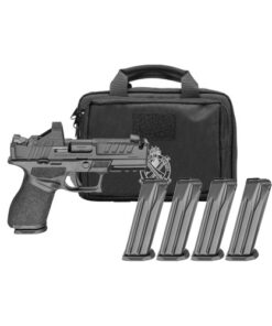 Springfield Echelon 4.0C, Compact Optic Pkg 9mm, 4" Integrally Compensated Barrel, Black, Front Tritium Night Sight, Tactical Rack Rear, Viridian...