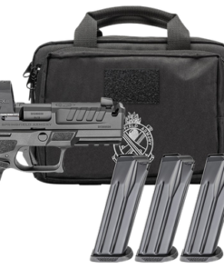 Springfield Echelon 4.0C Optic Gear Pac 9mm, 4" Ported Barrel, U-Dot Rear Sight, Viridian Green Dot Sight, 3x18rd and 1x15rd Mags, Range Bag