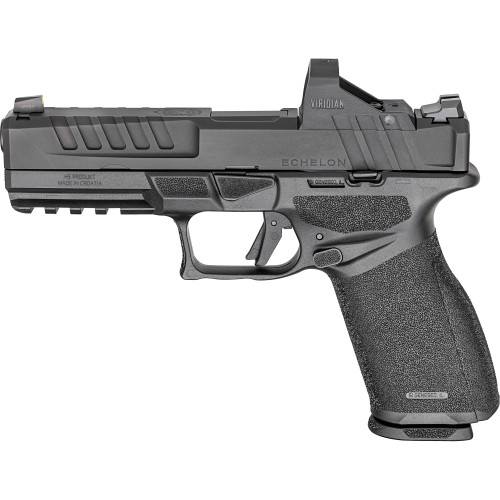 Springfield Echelon Optic Gear Pac 9mm 10+1 4.50" Barrel & Serrated Slide, Picatinny Rail, Textured Grip, Viridian RFX-11 Green Dot, Ambidextrous