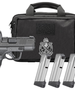 Springfield Hellcat OSP Optic Package 9mm, 3" Barrel, Black, Tritium Front, Tactical Rack Rear, Viridian Green Dot, 4x10rd Mags, Range Bag,...