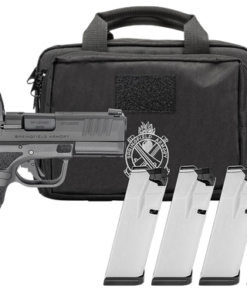 Springfield Hellcat Pro 9mm, 3.7" Barrel, Melonite Black, Tritium Front, Tactical Rack Rear, Viridian Green Dot, 4x10rd Mags, Range Bag, California...