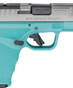 Springfield Hellcat Pro 9mm, 3.7" Barrel, Tiffany Blue Frame, Silver Slide, NTS, 15rd