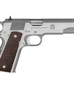 Springfield Mil-Spec 1911, 45ACP, 5" BBL, Stainless, Cocobolo Grips, 3 Dot, 7rnd Mag
