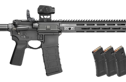 Springfield Saint Victor Optic Package Viridian Green Dot B5 5.56mm, 16" Barrel, Viridian Green Dot, Low-Profile Manual Flip-Up Sights, Black,...