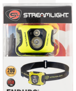 Streamlight Enduro Pro Dual Lock 15/25/50/90/145/200 Lumens White LED Bulb Black/Yellow 95 Meters Distance
