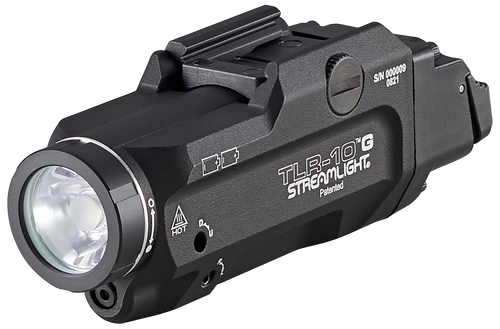 Streamlight TLR-10 G Flex, Weaponlight, White LED with Green Laser, 1000 Lumens, Anodized Finish, Black, Includes HiLoSwitch and 2X CR123A Batteries