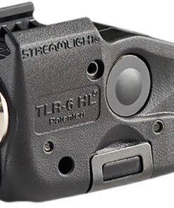 Streamlight TLR-6 HL, Tac Light with Green Laser, Fits Glock 17,19,23,22, 300 Lumens, Matte Finish, Black, Includes Three SLB2 Batteries with USB-C...