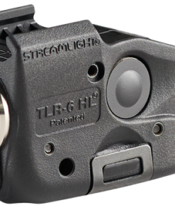 Streamlight TLR-6 HL, Tac Light with Red Laser, Fits Glock 17,19,23,22, 300 Lumens, Matte Finish, Black, Includes Three SLB2 Batteries with USB-C...