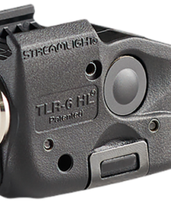 Streamlight TLR-6 HL, Tac Light with Red Laser, Fits Glock 42 & 43, 300 Lumens, Matte Finish, Black, Includes Three SLB2 Batteries with USB-C...