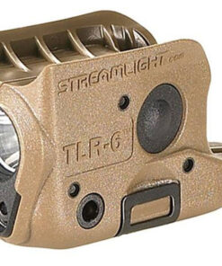 Streamlight TLR-6, Tac Light laser, For Glock 42 & 43, Flat Dark Earth, C4 LED 100 Lumens, Red Laser, Two 3V CR-1/3 N Lithium Batteries