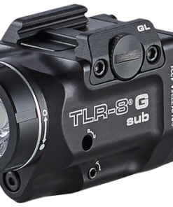 Streamlight TLR-8 G Sub, White LED with Green Laser, Fits Glock 43x/48 MOS, 500 Lumens, Anodized Finish, Black, Includes (1) CR123a Battery, Low...