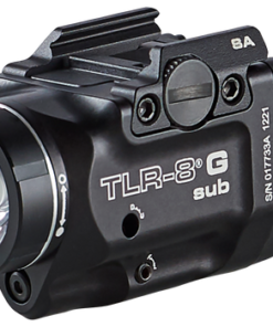 Streamlight TLR-8 G Sub, White LED with Green Laser, Fits Springfield Hellcat, 500 Lumens, Anodized Finish, Black, Includes (1) CR123a Battery, Low...