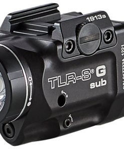 Streamlight TLR-8 G Sub, White LED with Green Laser, For 1913 Short Models, 500 Lumens, Anodized Finish, Black, Includes (1) CR123a Battery, Low...