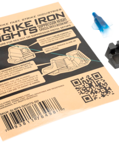 Strike Strike Iron Sights Black/Blank Front Sight Black/Blank Rear Sight Smith & Wesson M&P/M&P M2.0 Suppressor Height