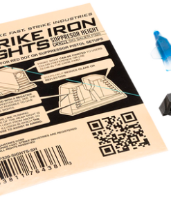 Strike Strike Iron Sights Black/Blank Front Sight Black/Blank Rear Sight Sig P320 with Rear Dovetail Suppressor Height