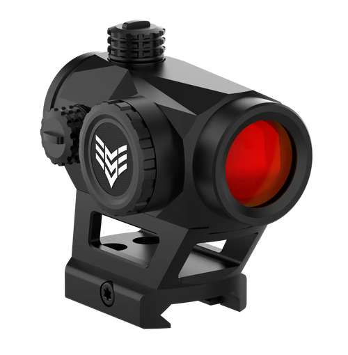 Swampfox Optics Liberator II Black 1x 22mm 2 MOA Multi-Reticle Red Reticle, 4 Choices