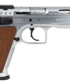 Tanfoglio Defiant Stock Master 9mm, 4.75" Barrel, Hard Chrome, Walnut Grip, 17rd