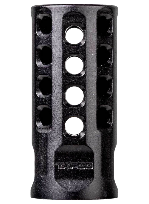 Tapco Muzzle Brake Black Anodized Aluminum 1/2"x28 Threads 2" OAL .920" Diameter 22 LR