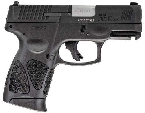 Taurus G3C 9mm, 3.2" Barrel, Black, Polymer Frame, Manual Safety, 12rd