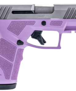 Taurus GX2 9mm,3.37" Matte Stainless Steel Barrel, Matte Serrated Stainless Steel Slide, Light Purple Stainless Steel Frame Picatinny Rail, 13rd