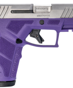 Taurus GX2 9mm,3.37" Matte Stainless Steel Barrel, Matte Serrated Stainless Steel Slide, Dark Purple Stainless Steel Frame Picatinny Rail, 13rd