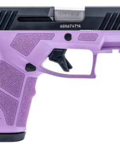 Taurus GX2 9mm, 3.38" Barrel Length, Matte Finish, Black and Light Purple, Manual Safety, White Dot Front Sight with Drift Adjustable Rear Sight,...