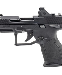 Taurus TX22 TORO Viridian 22 LR, 3.6" Threaded Barrel, 1/2X28 Thread Pitch, Anodized Black, Viridian RFX-11 3 MOA Green Dot Optic, 2x13rd