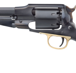 Taylors & Company 1858 Rem Uberti 44 Cal 6 Shot Percussion 5.50" Blued Octagon Barrel, Cylinder & Steel Frame, Walnut Grip