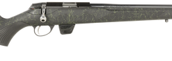 Tikka T1X Roughtech 22LR, 20" Cold Hammer Forged Barrel, 1/2x28 Threads, Matte Finish, Black with Emerald Web, Synthetic Stock, 10rd