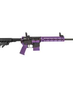 Tippmann M4-22 LTE Accent 22 LR, 16" Threaded Barrel, Matte Black, Purple Accents, Composite Free Float Handguard, Front/Rear Flip Sights, M4...