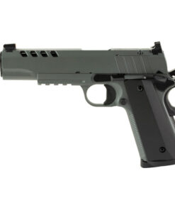 Tisas 1911, Night Stalker, 1911, 45 ACP, 5" Threaded Barrel, Cerakote Finish, Gray, U-Notch Integral Rear and Front Night Sight, 8rd, 2 mags, Optic...