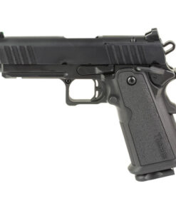 Tisas Carry B9R Double Stack Carry Size 9mm, 4.25" Bull Barrel, Cerakote Finish, Black, Rail, Fiber Optic Front and Low Profile Combat Rear Sights,...