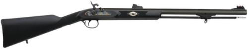 Traditions Black Powder Deerhunter Muzzleloader .50 Caliber Percussion 24" Blue Octagonal Barrel Williams Metal Fiber Optic Sights Black Synthetic...