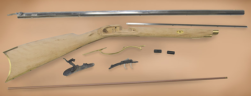 Traditions Crocket Muzzleloader Rifle Kit .32 Caliber, 32" Octagon Barrel, Wood Stock