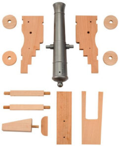 Traditions Old Ironsides Mini Cannon Kit, 50 Caliber, Matte Barrel, Breech Action