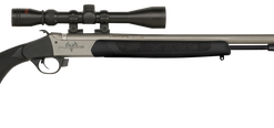 Traditions Pursuit XT 45 Caliber, Stainless Silver Barrel/Rec, Black, Includes 3-9x40mm Scope, 1rd