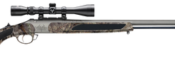 Traditions Vortek 45 Caliber, Stainless Silver Barrel/Rec, Mossy Oak Camo, 3-9x40mm Scope, 1rd