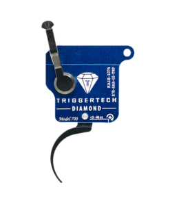 TriggerTech Rough Diamond, Single-Stage Trigger, Fits Remington 700 Clones, Pro-Curve Trigger, No Bolt-Release, Left Hand, PVD Finish, Blue and Black