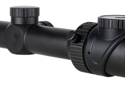 Trijicon AccuPoint, 2nd Focal Plane Scope, 1-8X Magnification, 24mm Objective, 30mm Main Tube, Red BAC Post, Satin Finish, Black, Tritium and Fiber...
