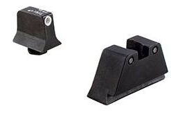 Trijicon Trijicon Bright & Tough Night Sight Suppressor Set ??? White front/Black rear with Green Lamps ??? for Glock Models 20 21 29 30 and 41...