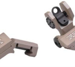 Troy 45 Degree Offset Folding BattleSights for HK Front andrd Rear Flat Dark Earth