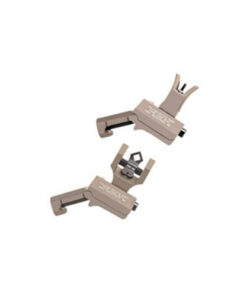 Troy 45 Degree Offset Folding BattleSights for M4 Front and Dioptic Rear Flat Dark Earth