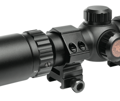 Truglo TG8514BC Tru-Brite 30 Hunter 1-4x 24mm Obj 92.6-23.03 ft @ 100 yds FOV 30mm Tube Black Circle Duplex