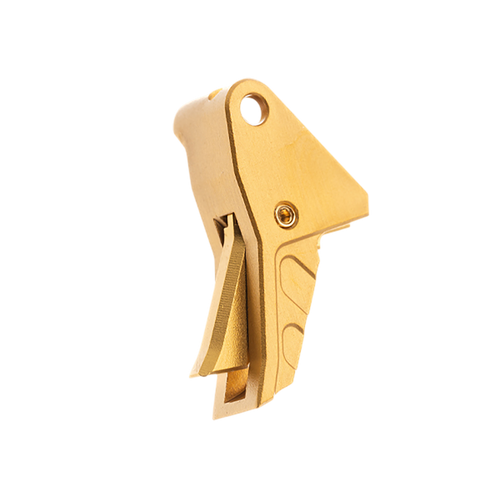 Tyrant CNC Improved Tyrant Trigger System, Shoe Only, Fits Springfield Echelon, Anodized Finish, Gold Shoe with Gold Blade