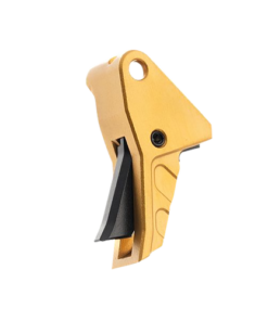 Tyrant CNC Improved Tyrant Trigger System, Shoe Only, Fits Springfield Echelon, Anodized Finish, Gold Shoe Black Blade
